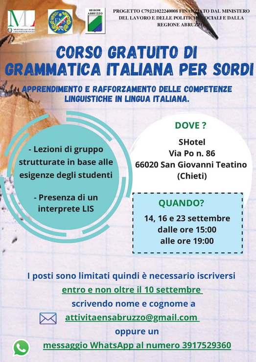 Corso di Grammatica Italiana CH