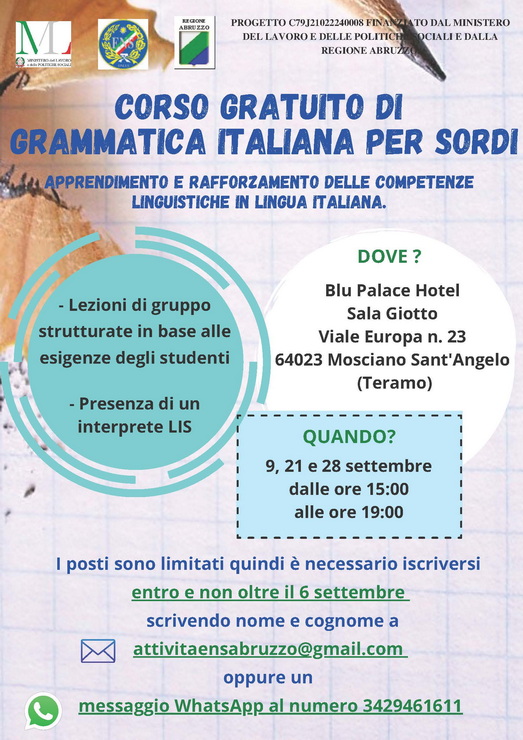 Corso di Grammatica Italiana TERAMO